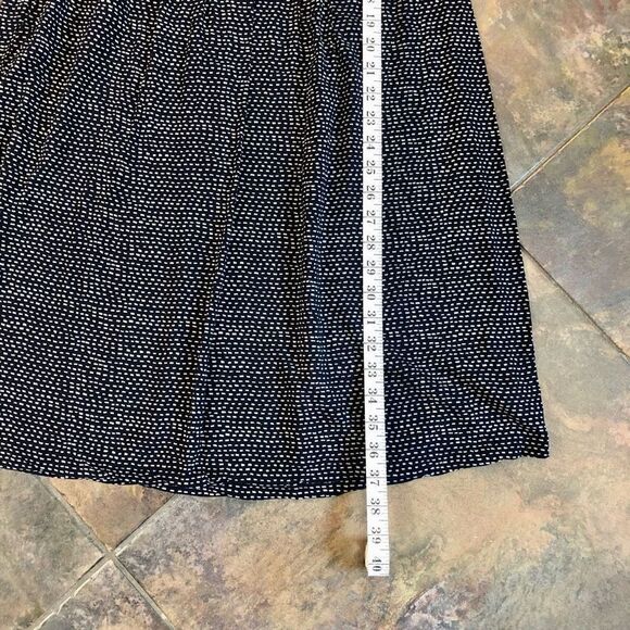 Motherhood Maternity Navy with White Dots Collar and Belt Dress - Picture 9 of 14